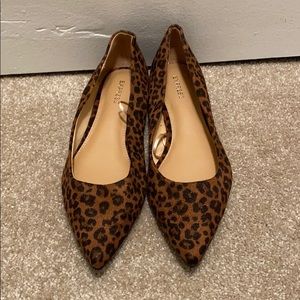 Express Cheetah Print Flats